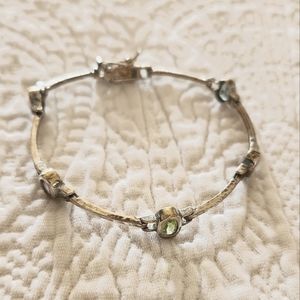 925 Silver Bracelet with gemstones